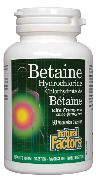 Natural Factors Betaine HCl 500mg
