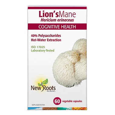 New Roots Herbal Lion's Mane Cognitive Health 500mg Capsules