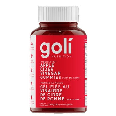 Goli Apple Cider Vinegar Gummies 60&