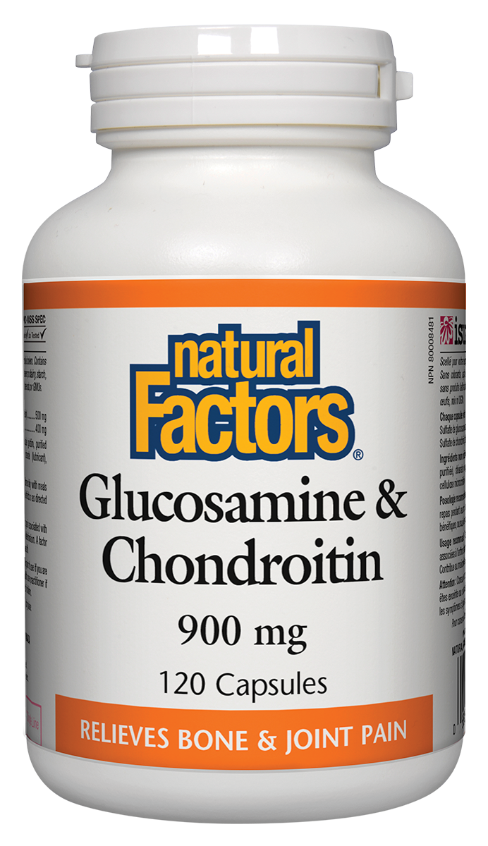 Natural Factors Glucosamine & Chondroitin Sulfate 900mg