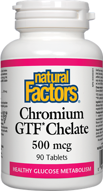 Natural Factors Chromium Gtf Chelate 500mcg