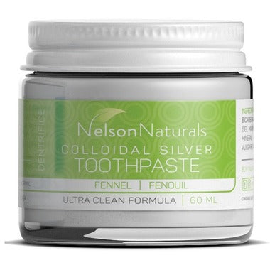 Nelson Naturals Colloidal Silver Remineralizing Toothpaste Fennel 60ml