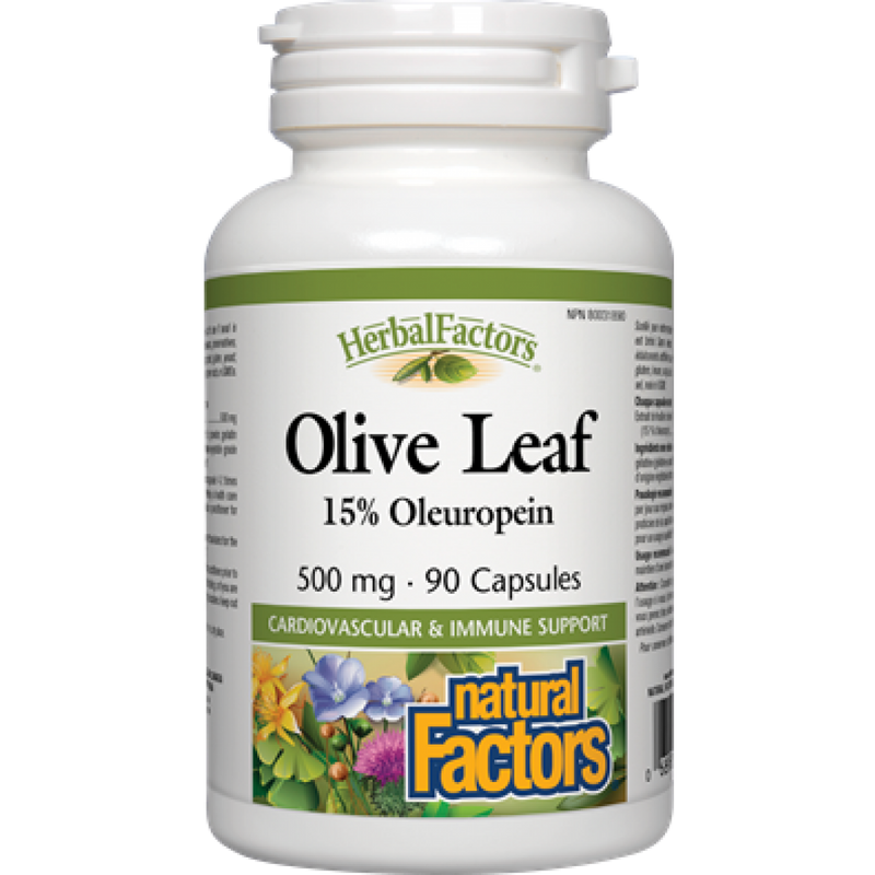 Natural Factors Olive Leaf 500mg