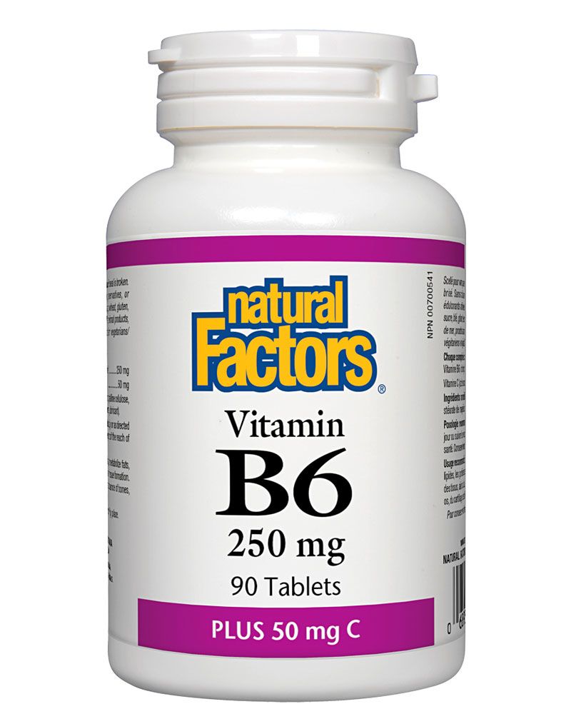 Natural Factors Vitamin B6 Pyridoxine HCl 250mg