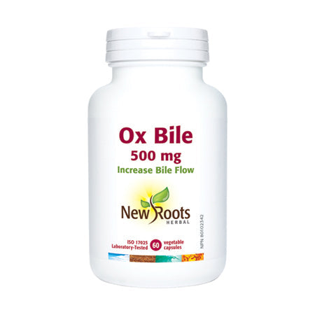 New Roots Ox Bile 500mg 60 Capsules
