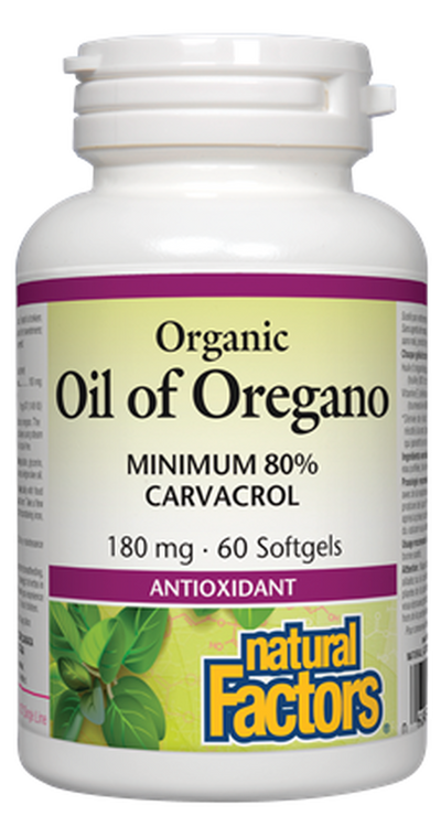 Natural Factors Organic Oil of Oregano Softgels