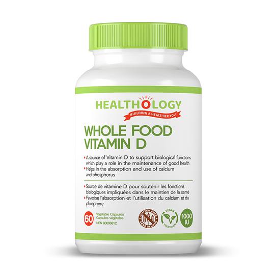 Healthology Whole Food Vitamin D 60 Capsules