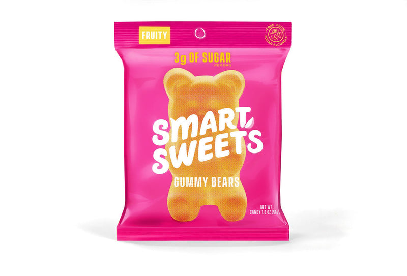 SmartSweets Fruity Gummy Bears Bag 50g