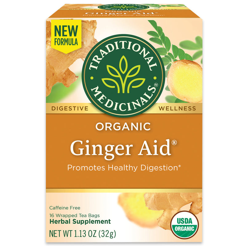 Traditional Medicinals Organic Ginger Aid Tea 16 Bags