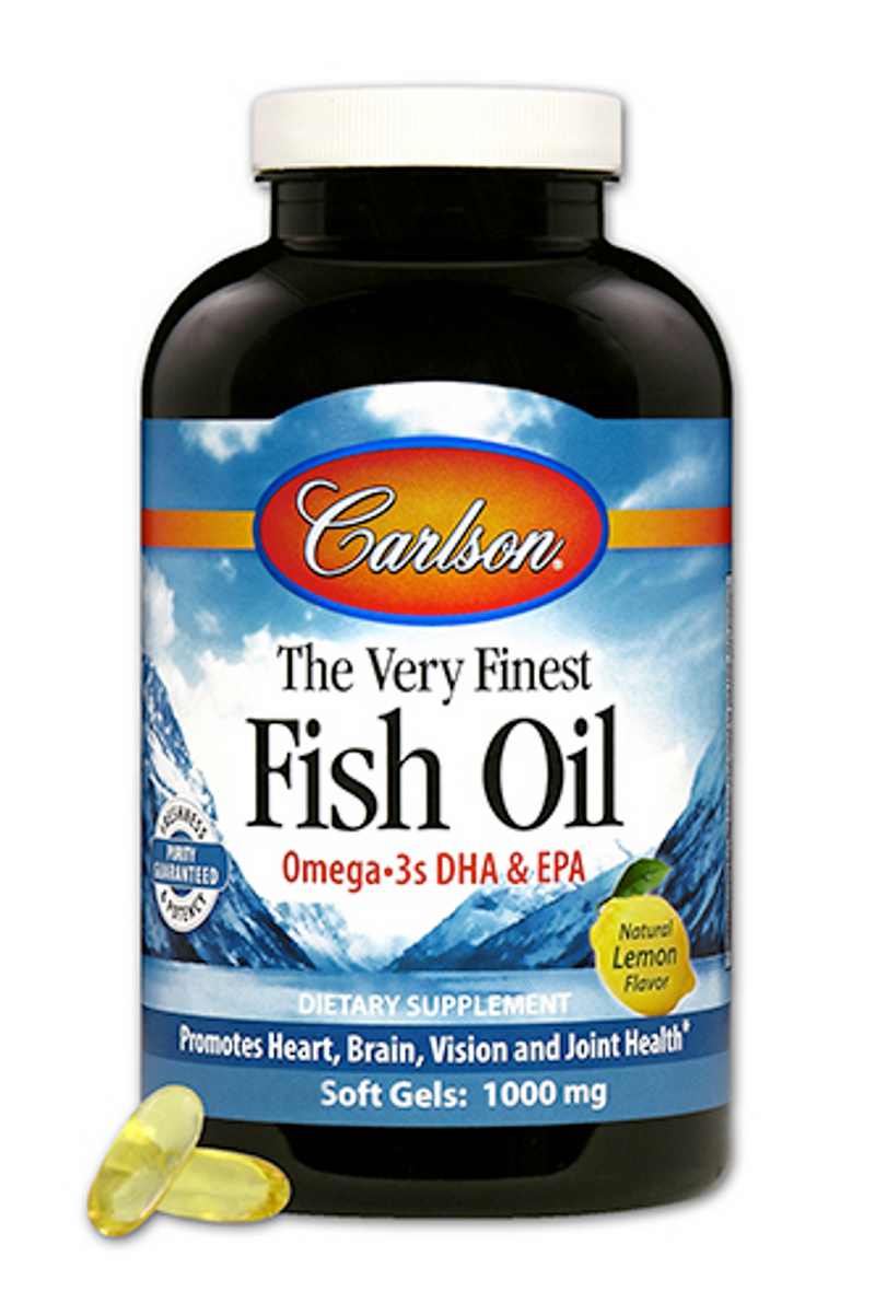 Carlson Finest Fish Oil Lemon 150 Softgels