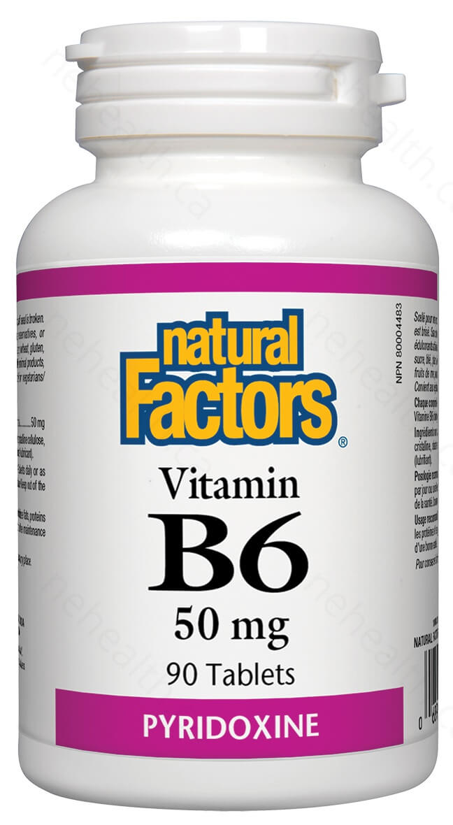Natural Factors Vitamin B6 Pyridoxine HCl 50mg