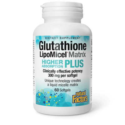 Natural Factors Glutathione LipoMicel Matrix 300mg Softgels